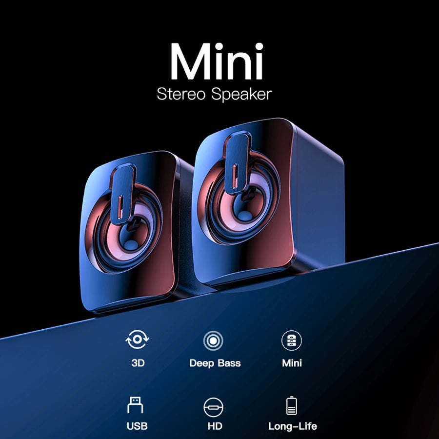 Mini PC Speaker Sound Box for Laptop & Desktop