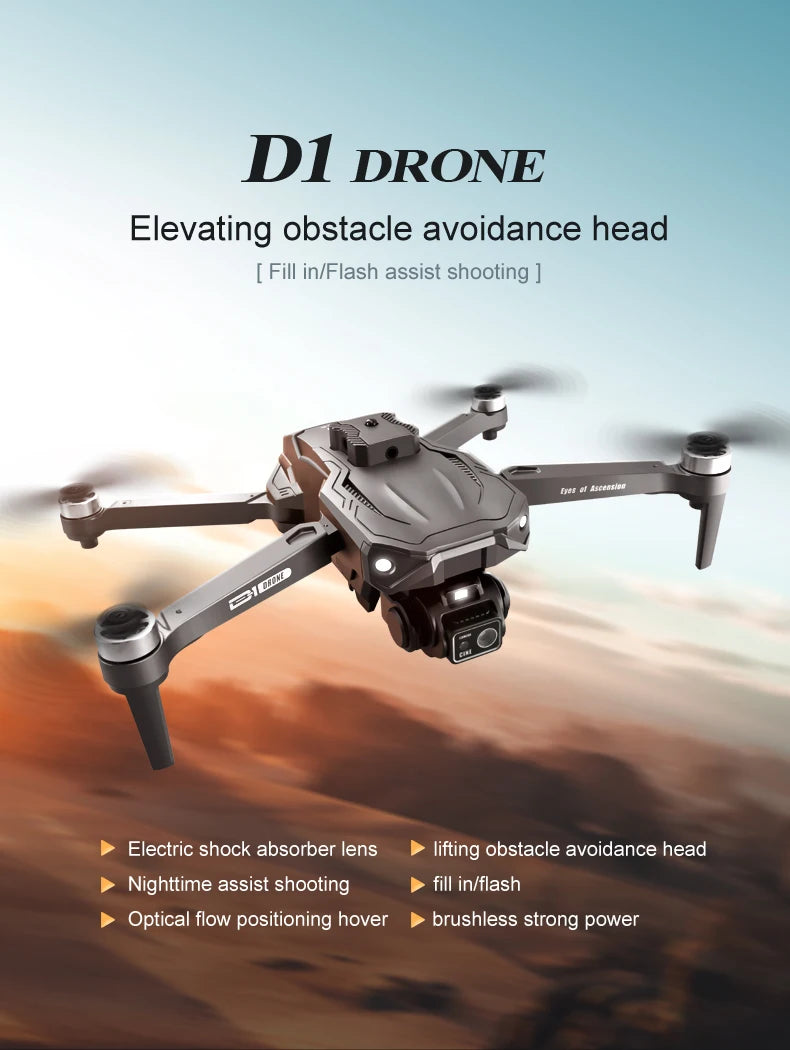 2024 D1 5G GPS Drone – 4K HD Camera & 360° Obstacle Avoidance Quadcopter