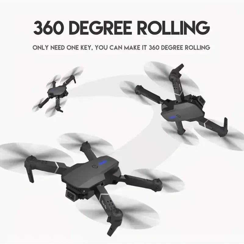 2024 E88Pro 4K RC Drone – Foldable WiFi FPV Quadcopter with 3 Batteries