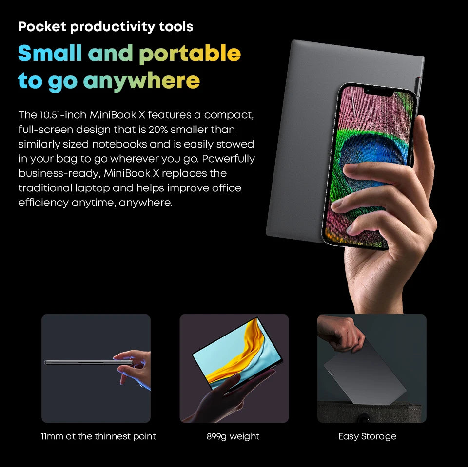 MiniBook X 2-in-1 Laptop Tablet