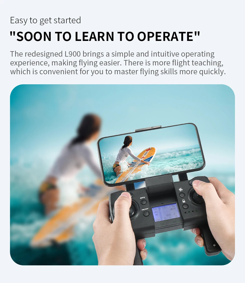 L900 Pro 4K GPS Drone – Dual Camera, Brushless Foldable Quadcopter