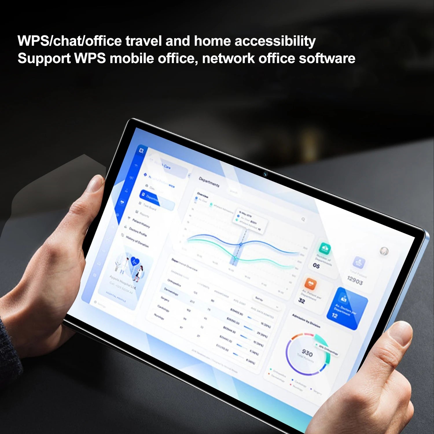 10.1" Android 13 Tablet – Octa-Core, Dual SIM, 4GB RAM, 64GB Storage