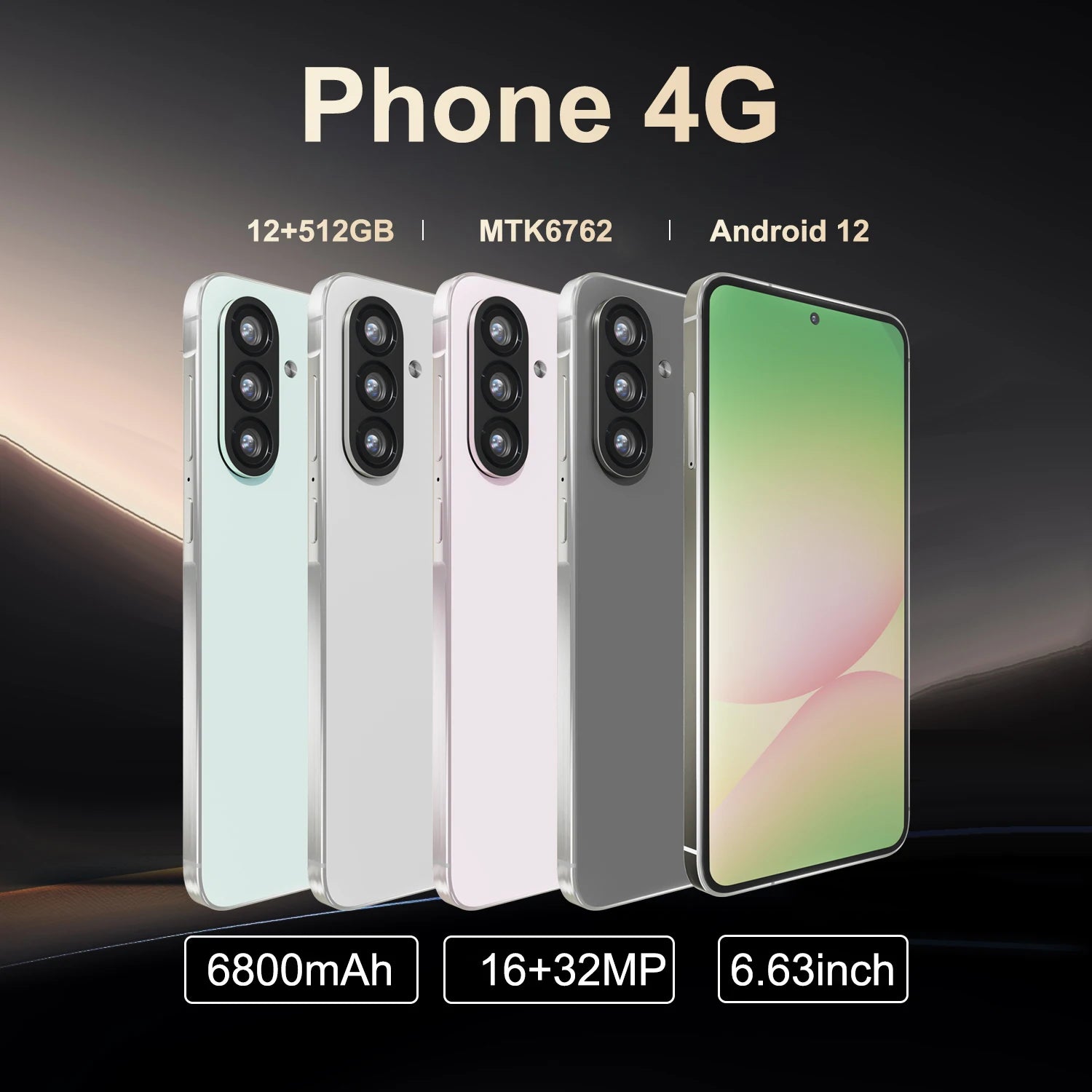 A56 Global Version Smartphone – 6.8" Android, 12GB RAM, 512GB Storage