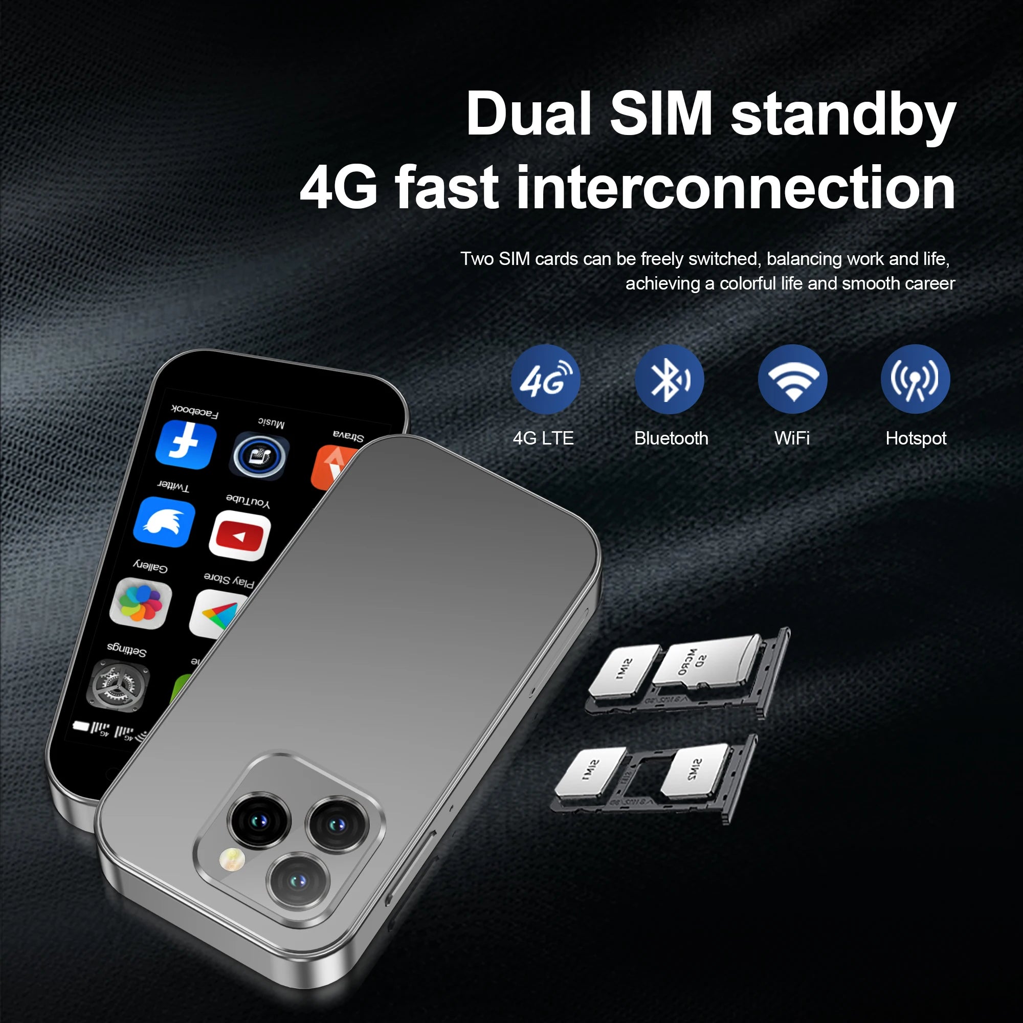 2024 SERVO KING8000 Mini 4G Smartphone