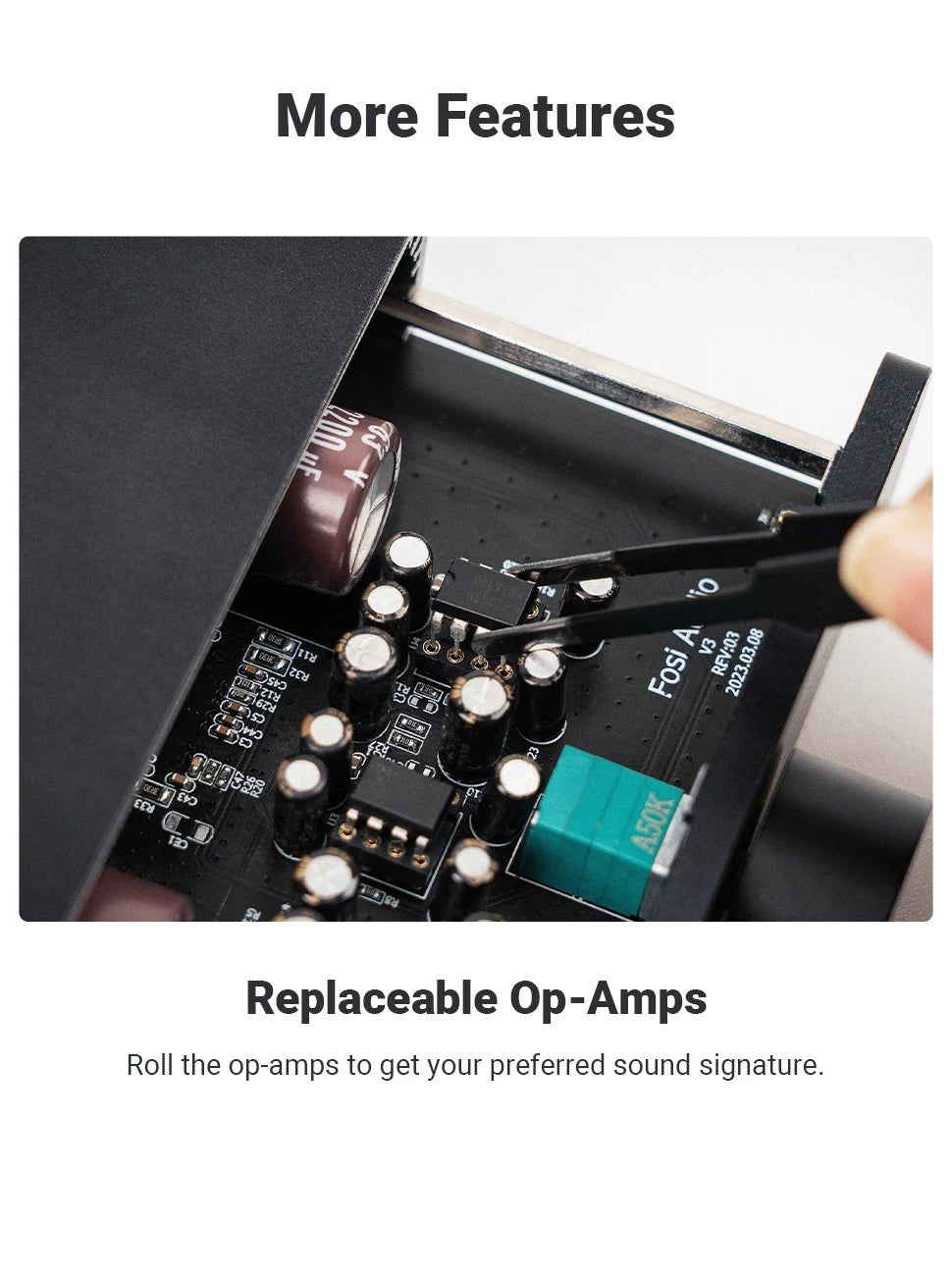 Fosi Audio V3 300W×2 Mini Stereo Power Amplifier