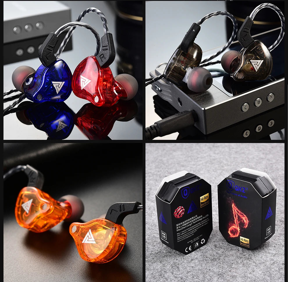 QKZ AK6 In-Ear HiFi Earphones with Mic & Subwoofer Bass