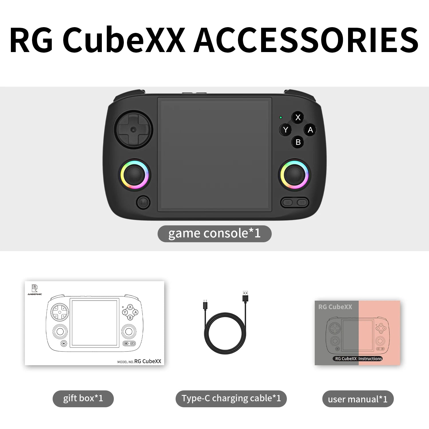 ANBERNIC RG Cubexx Retro Handheld Game Console