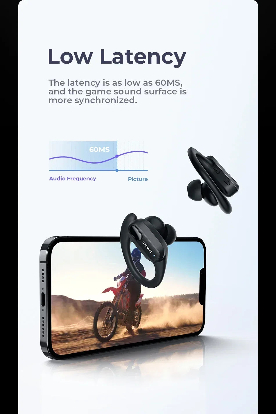 Original Thinkplus XT80 Wireless Headphones – Bluetooth 5.3 Sports Earbuds with Noise Reduction & Mic