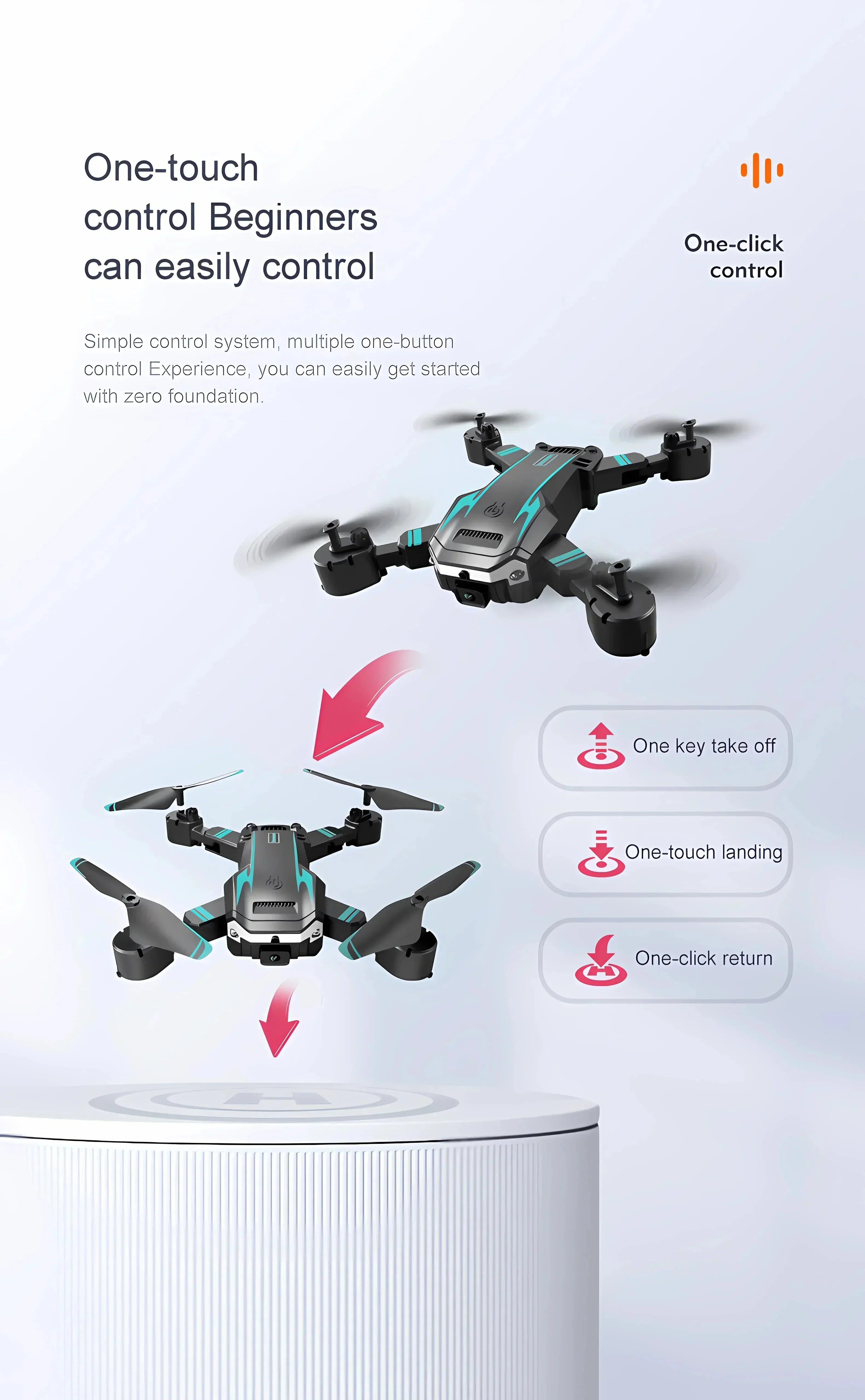 S6 RC Drone G6 – 8K HD Camera, Obstacle Avoidance