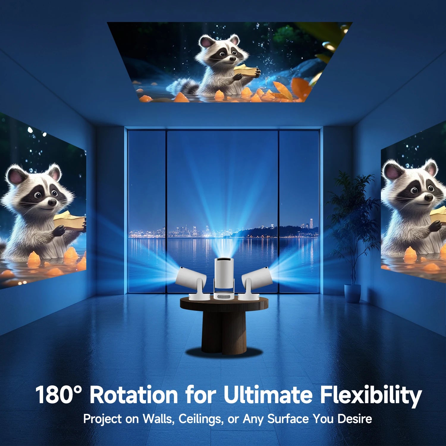 Magcubic HY300 Pro+ Projector – Smart 4K 720P Portable Home Theater Experience