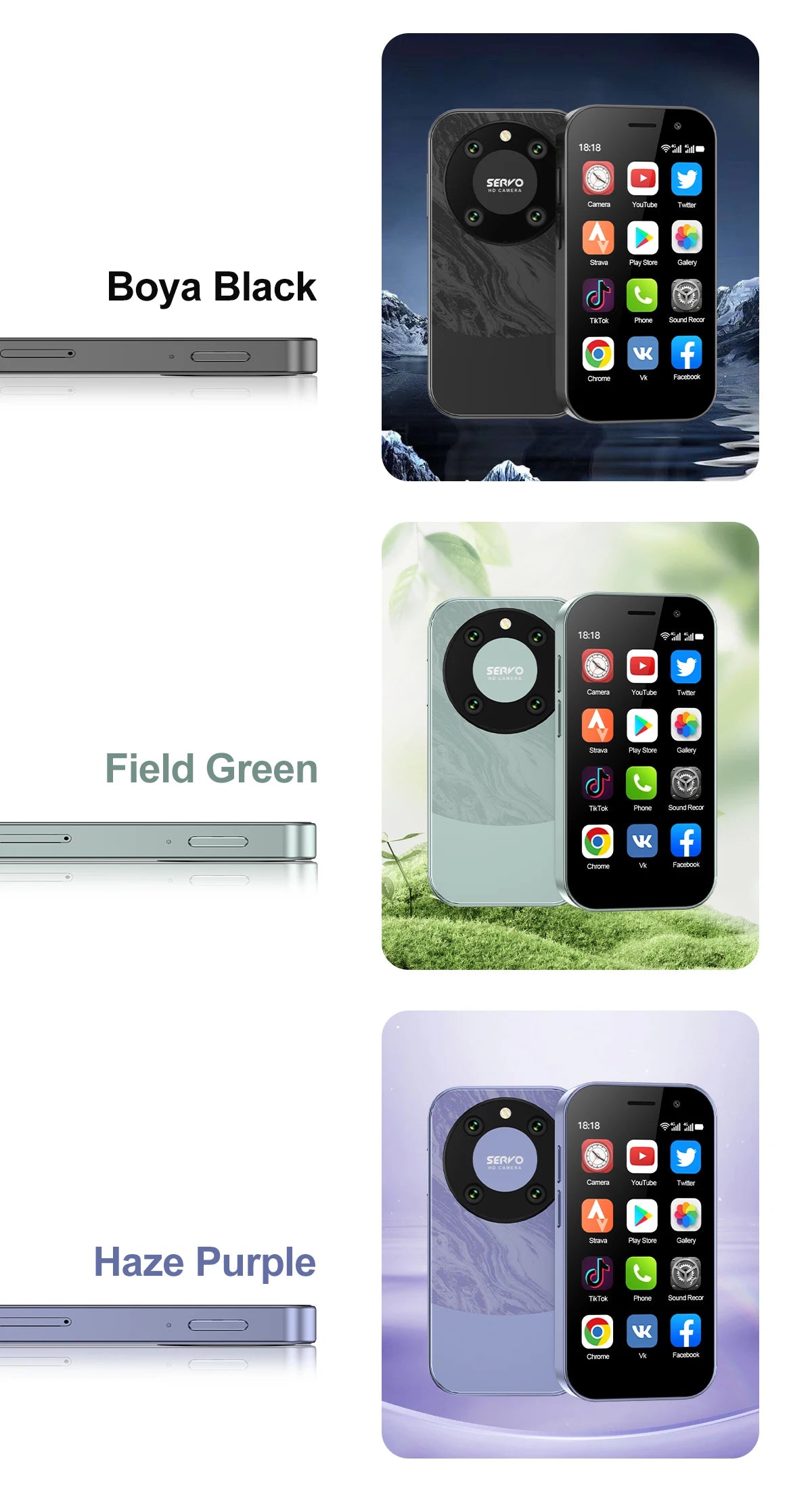 9000 Mini Smartphone – 3.0" HD, Android 10, 4G LTE