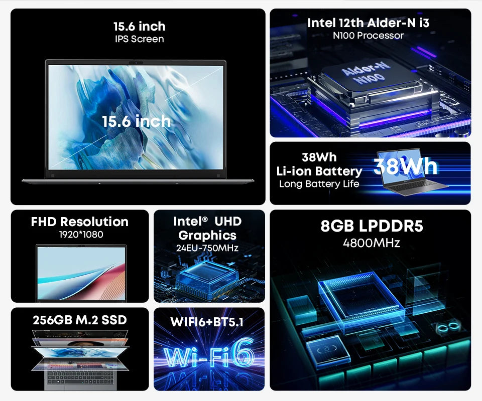 GemiBook Plus 15.6" Laptop