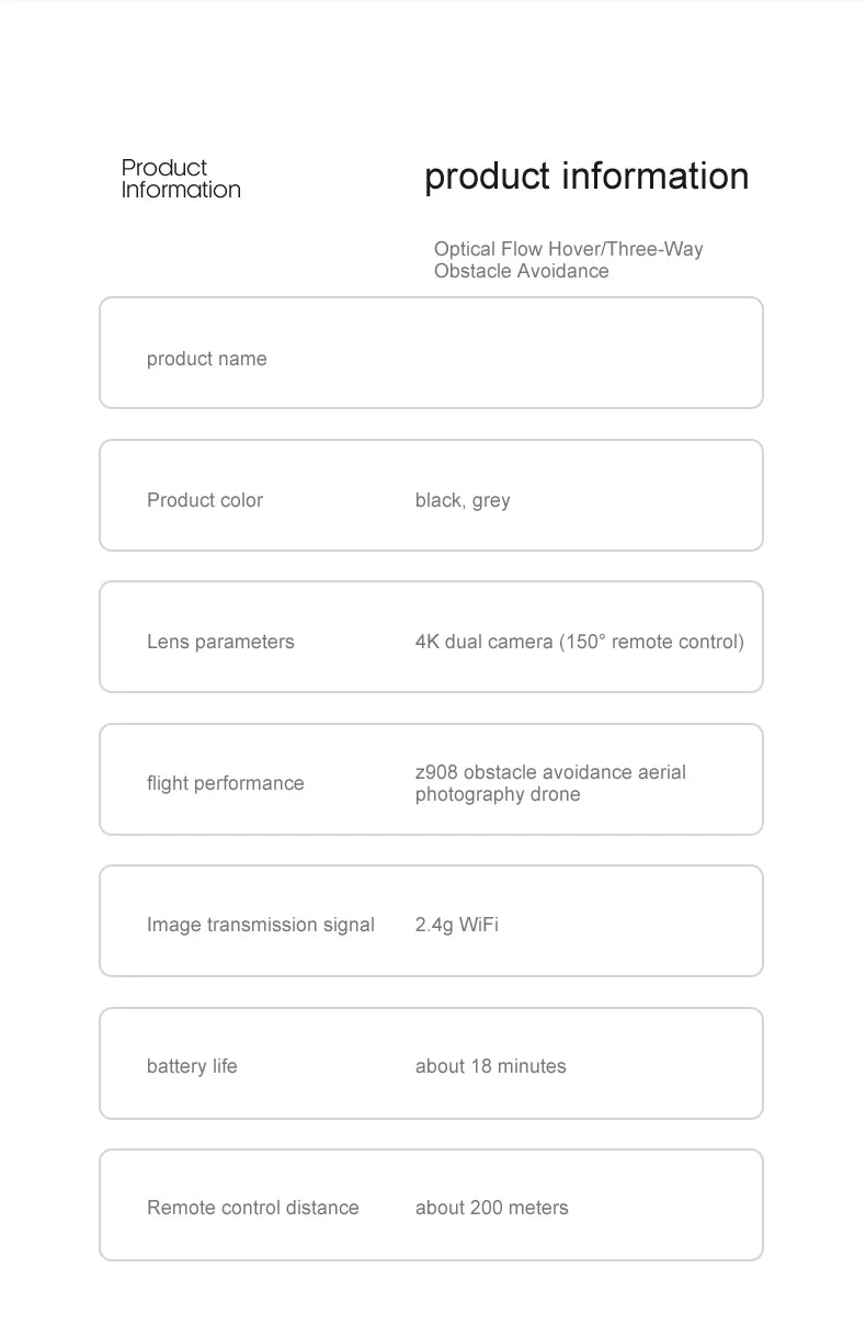 MINI Z908Pro Max Drone – 4K WiFi FPV, Brushless Foldable Quadcopter