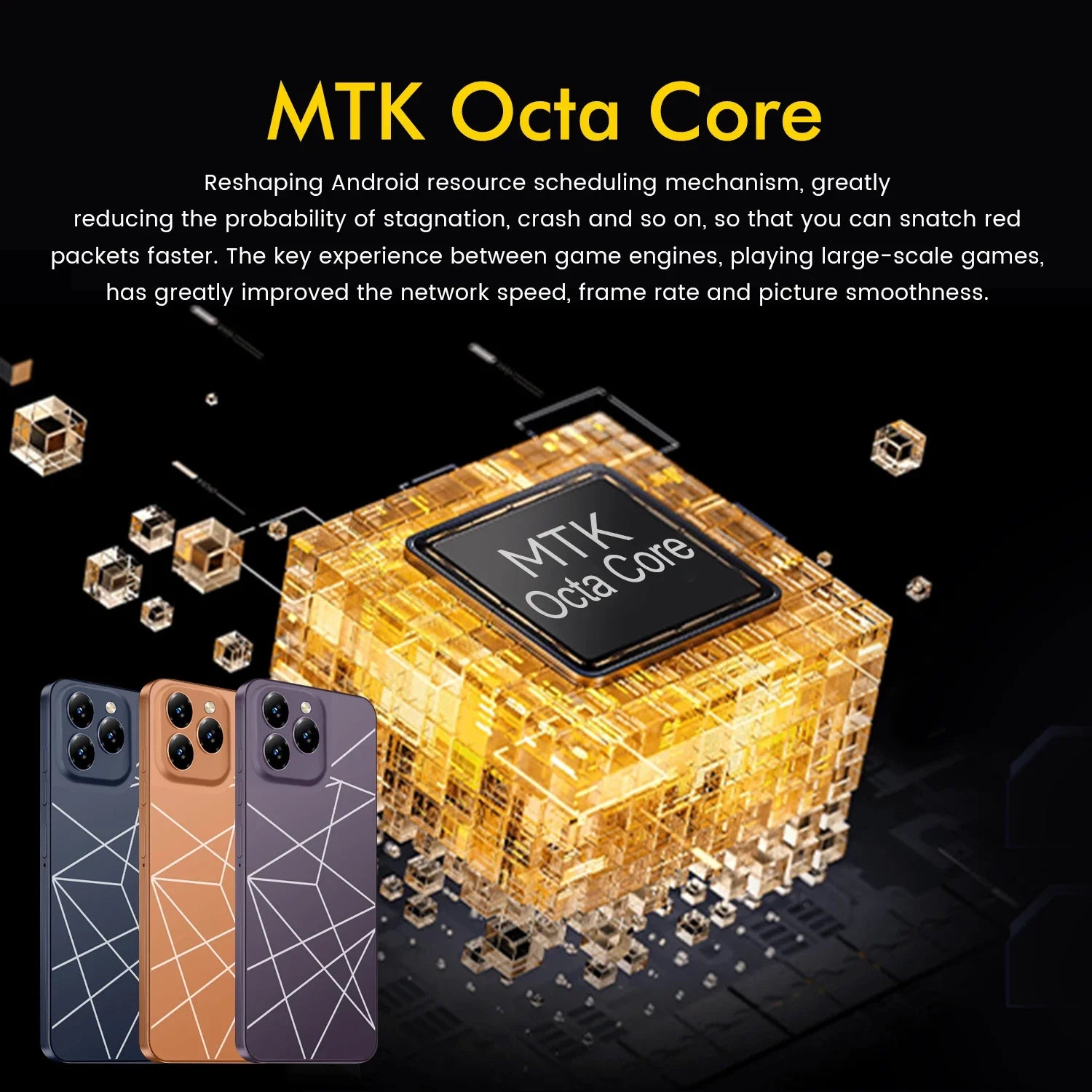 I16 Pro Max Smartphone – 6.8" Android, 12GB RAM, 512GB Storage