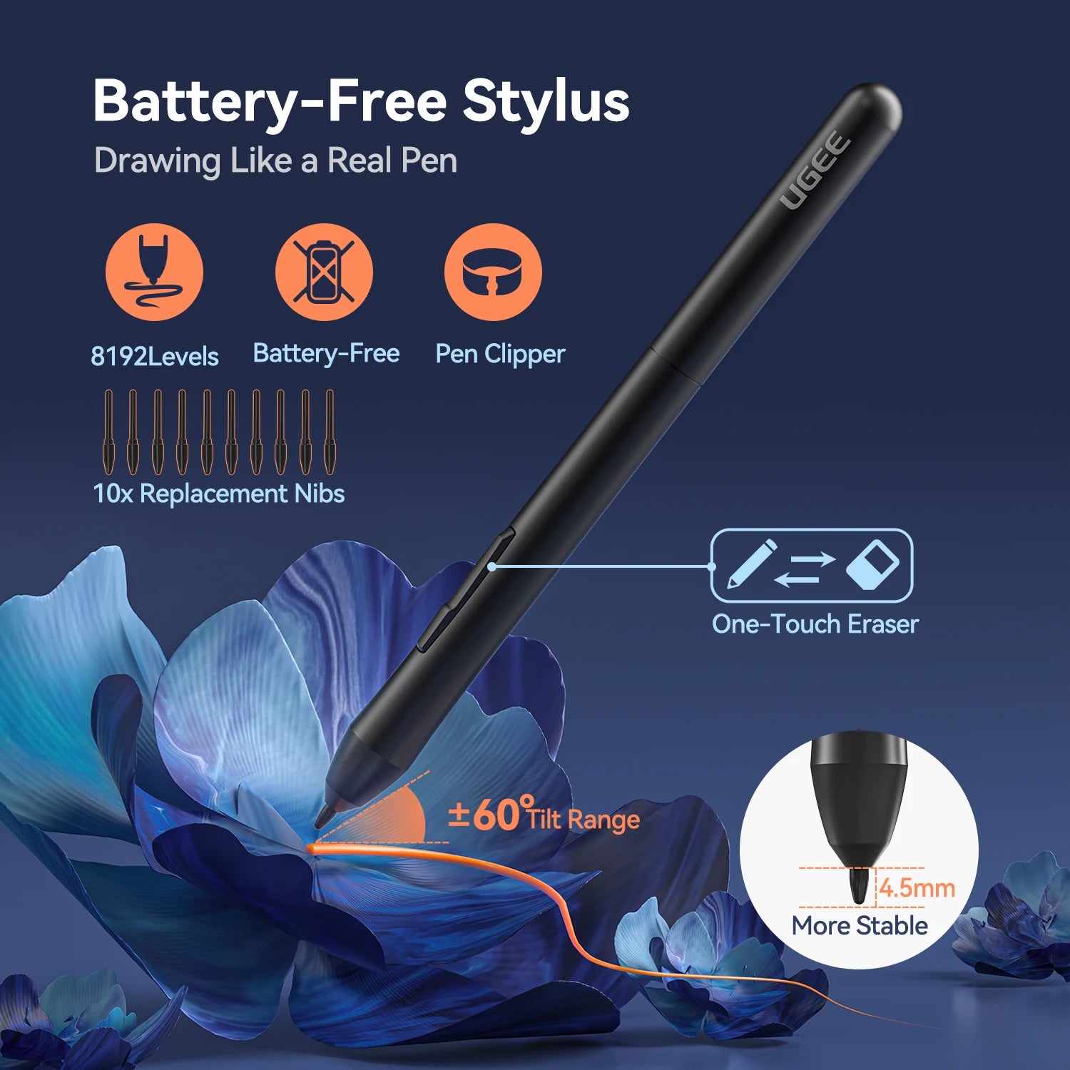 UGEE S640 Graphic Tablet – Compact Digital Drawing Pad for Creative Professionals and Students