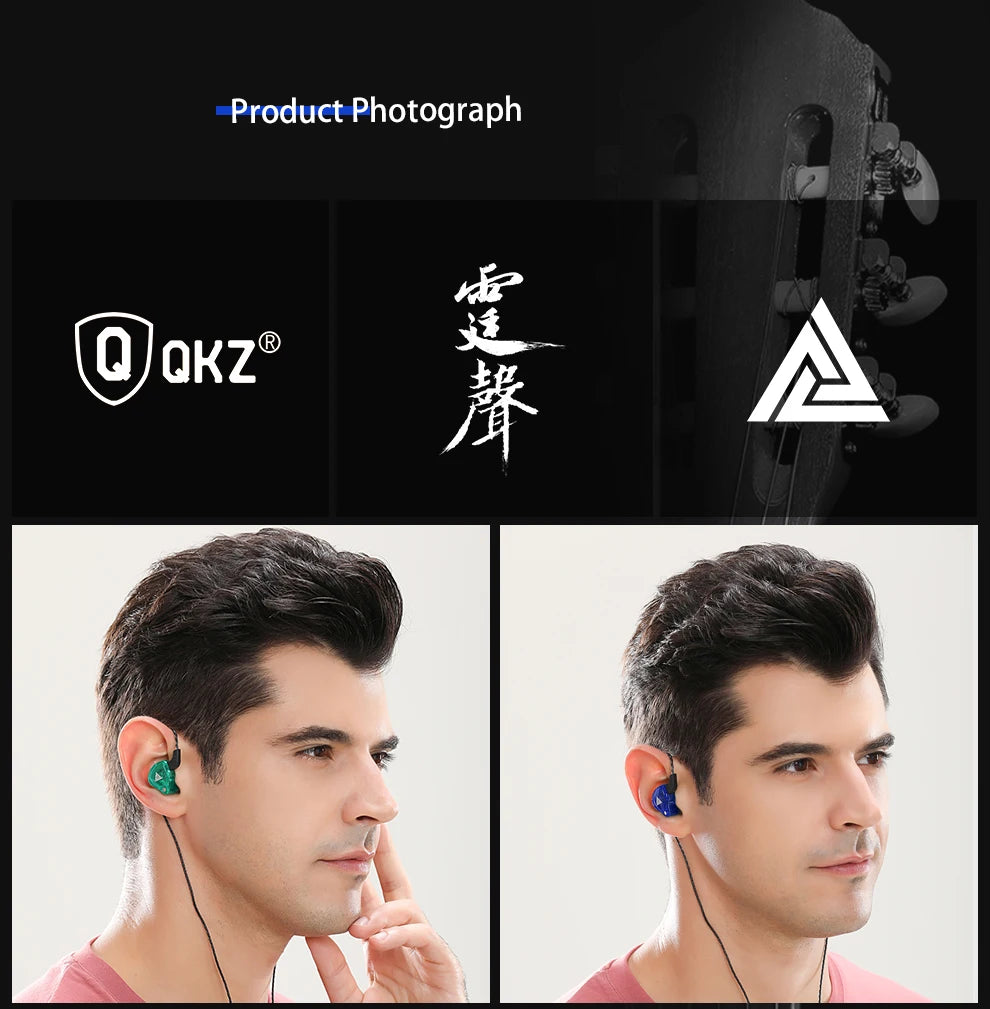 QKZ AK6 In-Ear HiFi Earphones with Mic & Subwoofer Bass