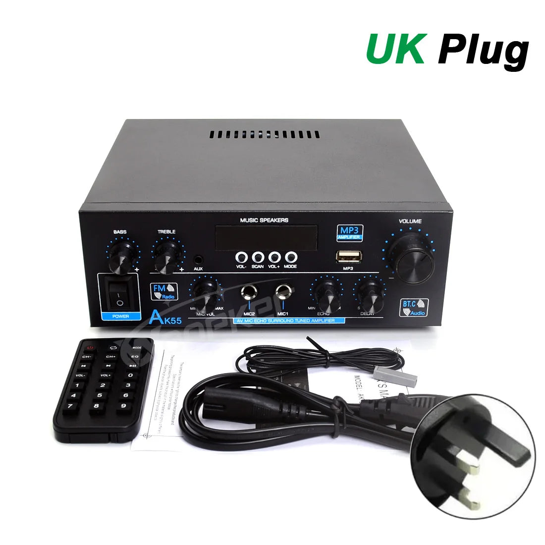 AK55 900W Bluetooth HiFi Amplifier