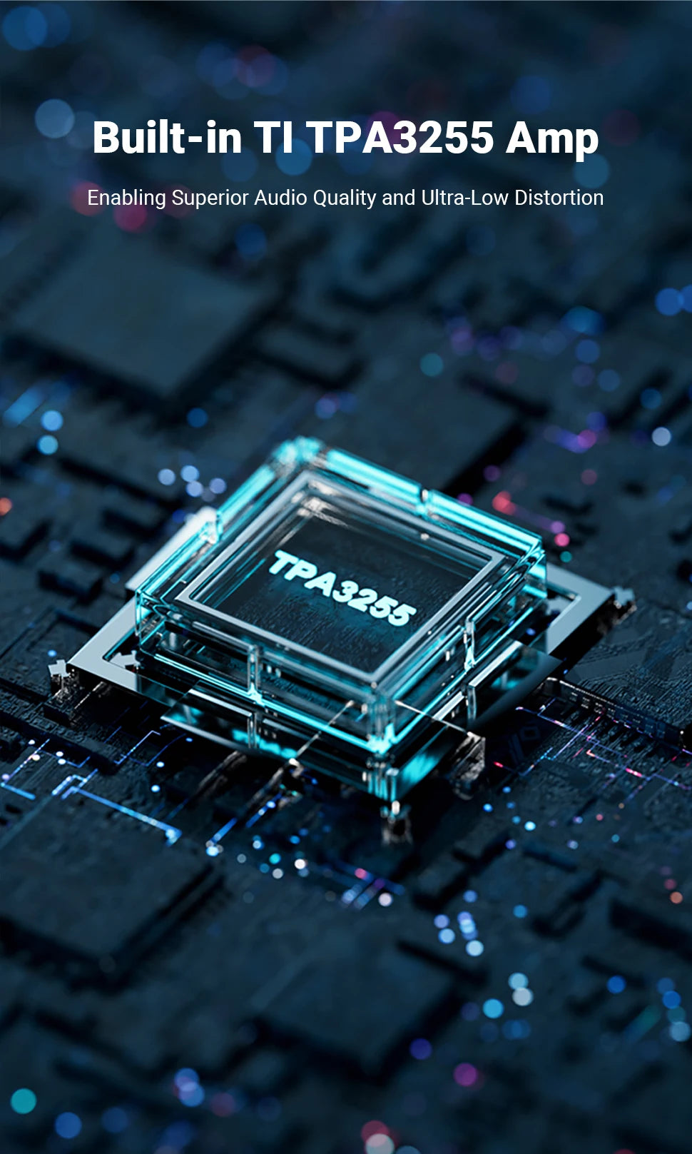 Fosi Audio V3 300W×2 Mini Stereo Power Amplifier