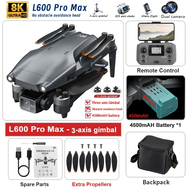 2025 L600 PRO MAX GPS Drone