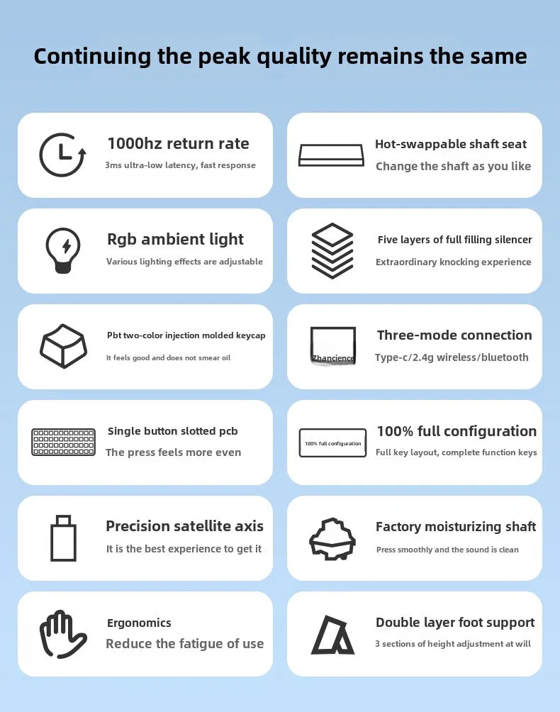 AULA F108/PRO Mechanical Gaming Keyboard – RGB Hot-Swappable Wireless Performance