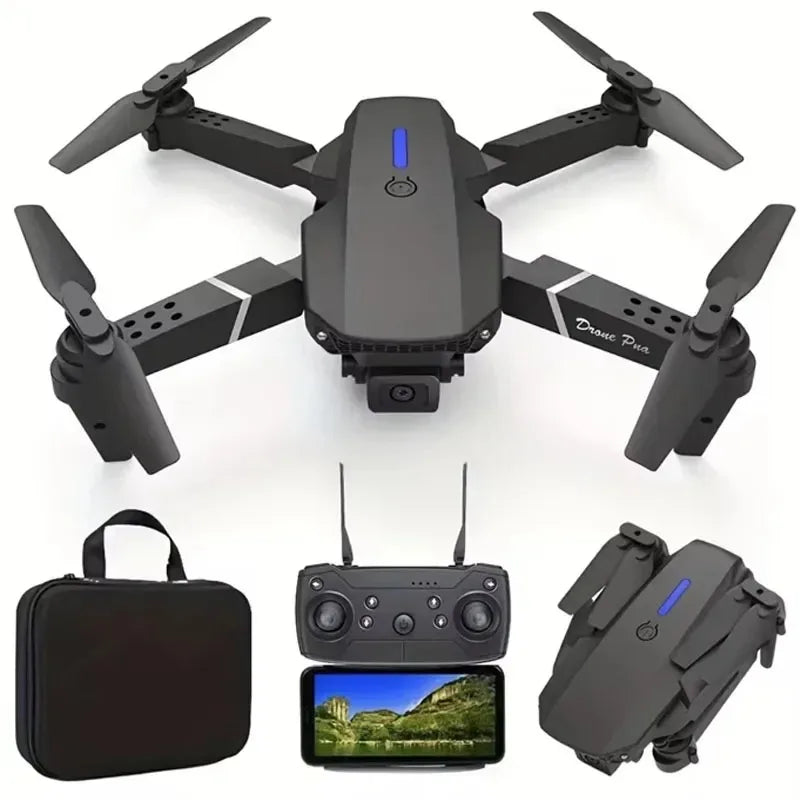 2024 E88Pro 4K RC Drone – Foldable WiFi FPV Quadcopter with 3 Batteries