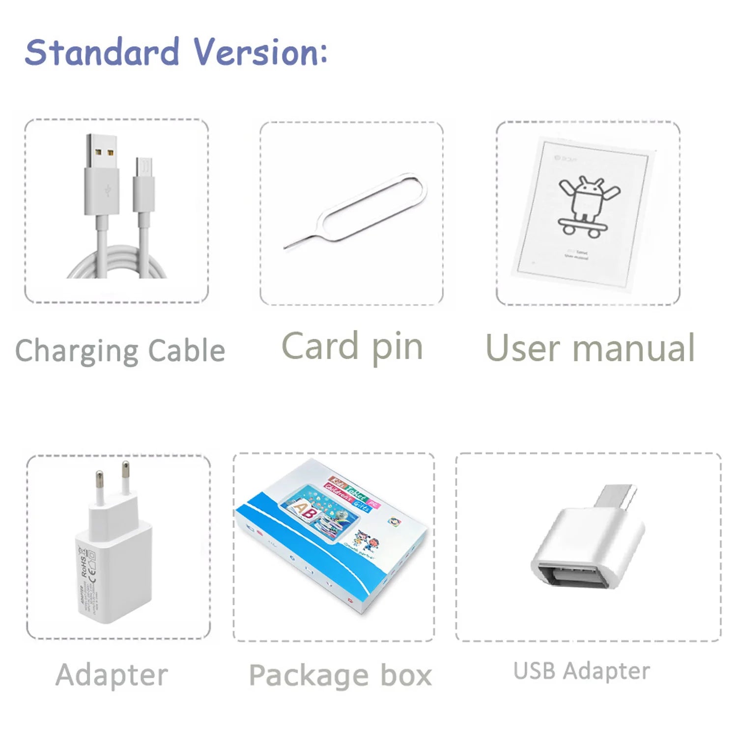7" Kids Tablet Android 13 – Educational Learning Tablet for Children