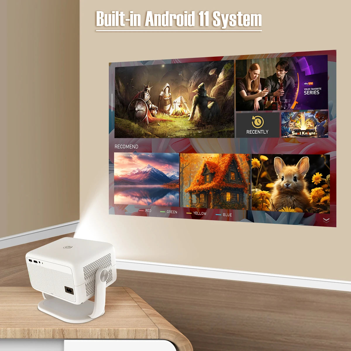 Magcubic 650ANSI L018 Projector – 4K Native 1080P Smart Home Cinema Experience