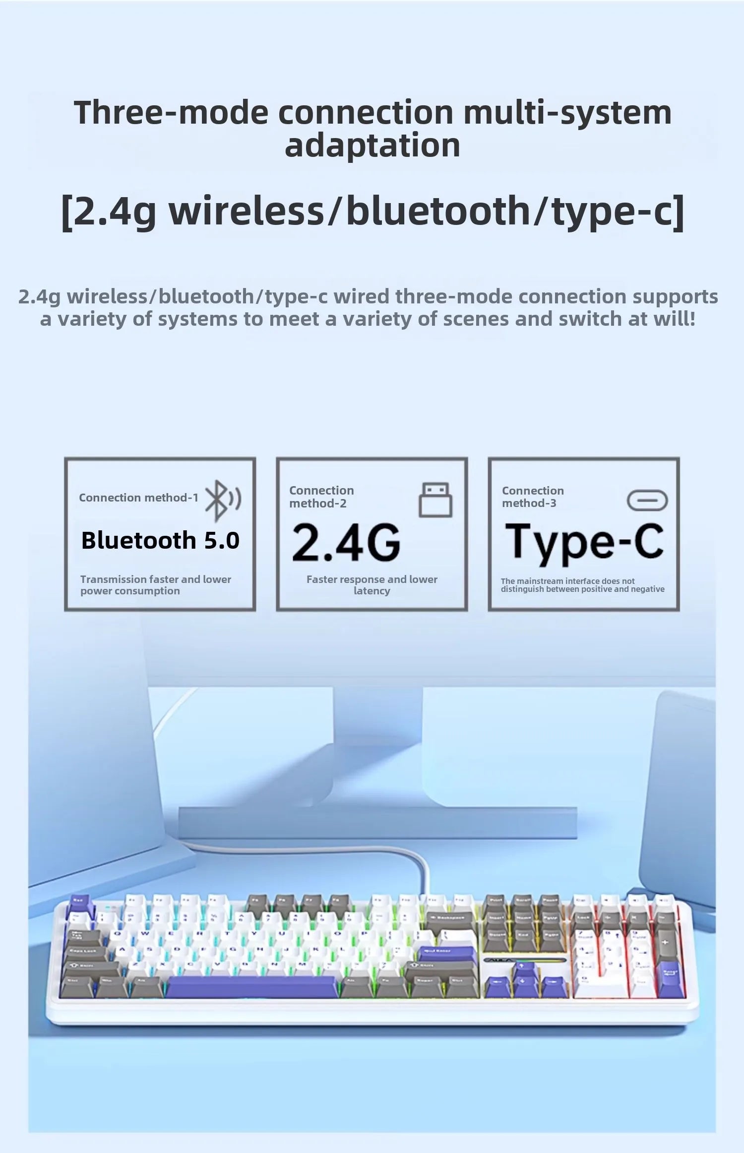 AULA F108/PRO Mechanical Gaming Keyboard – RGB Hot-Swappable Wireless Performance