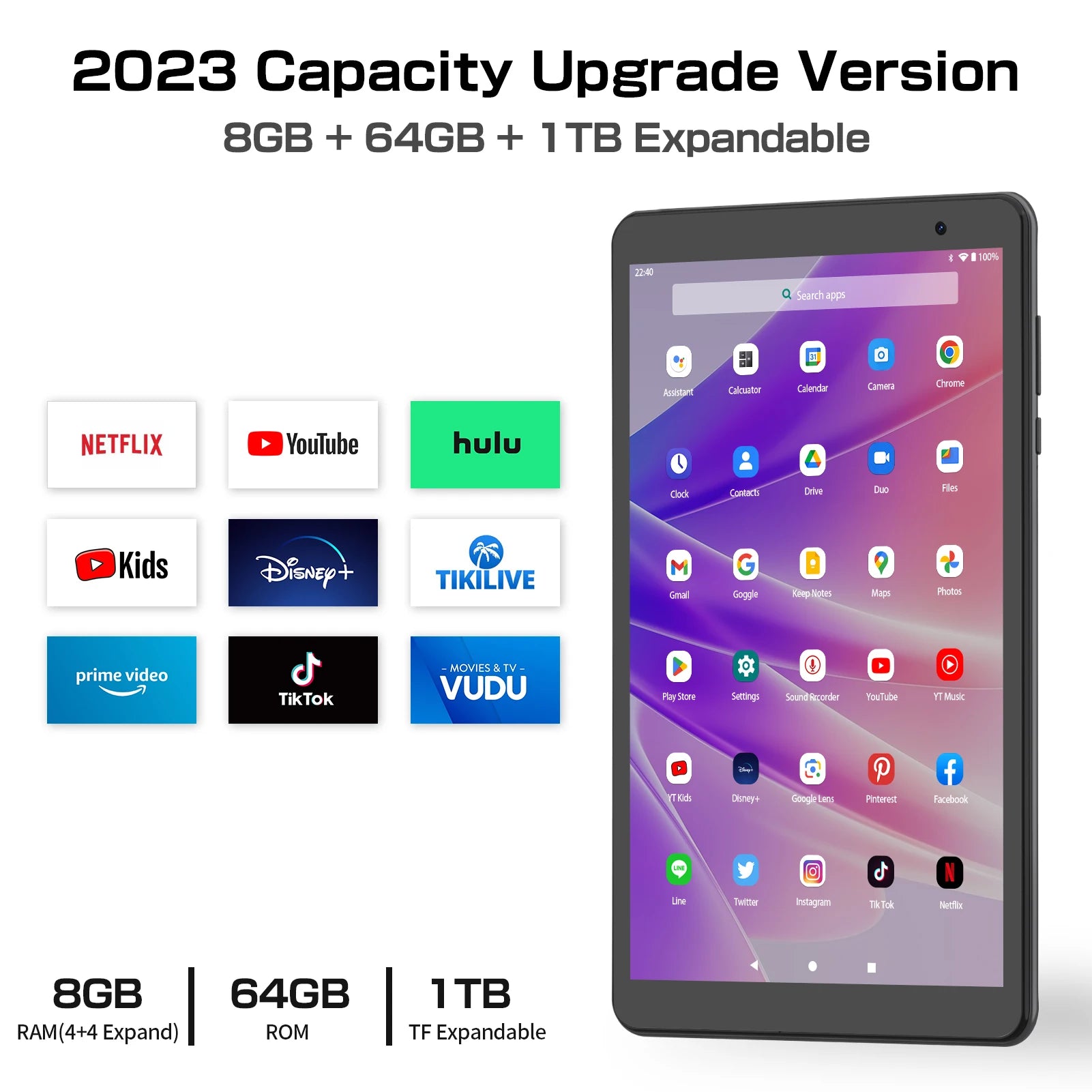 PRITOM 8 Inch Tablet Android 13