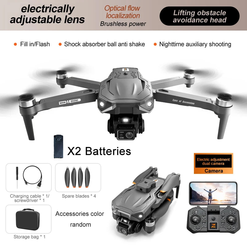 2024 D1 5G GPS Drone – 4K HD Camera & 360° Obstacle Avoidance Quadcopter