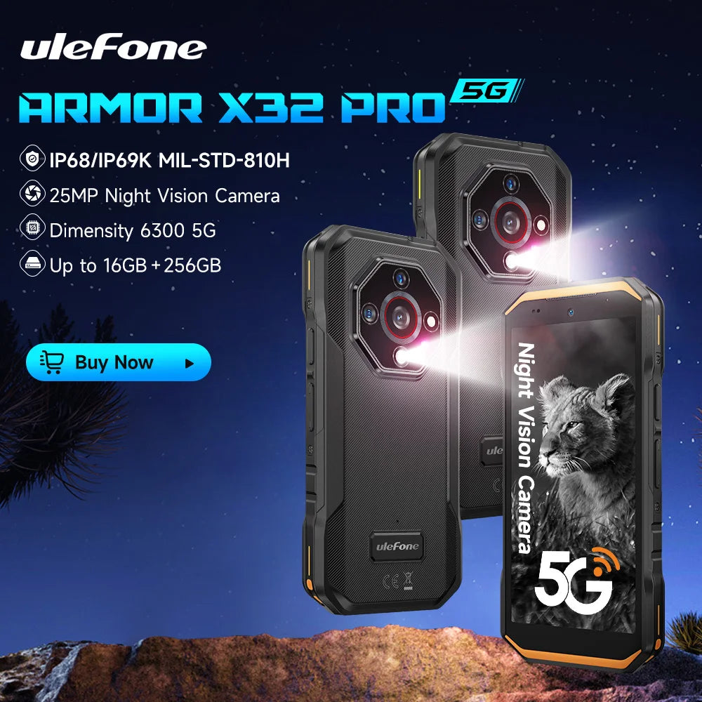 Armor X32 Pro 5G Rugged Android Phone