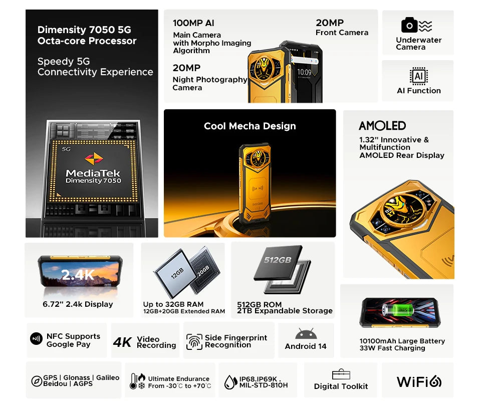 DOOGEE S200 X 5G Rugged Smartphone