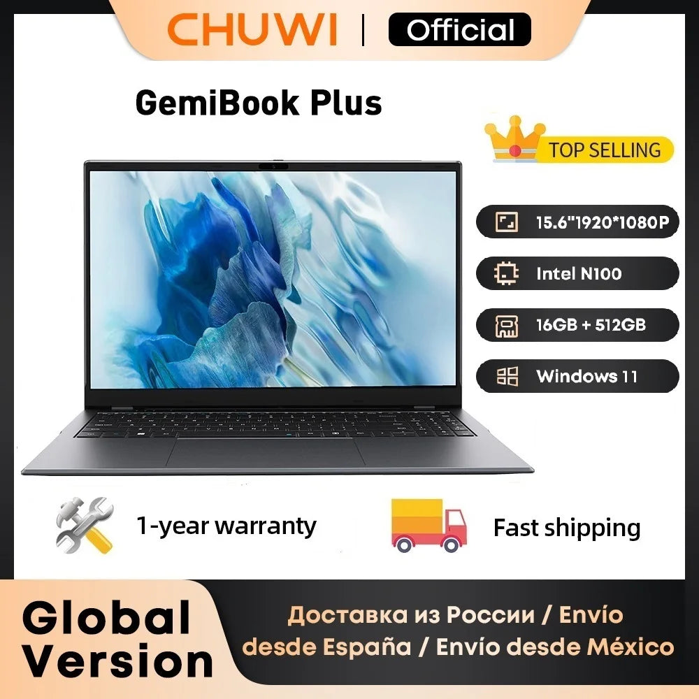 GemiBook Plus 15.6" Laptop