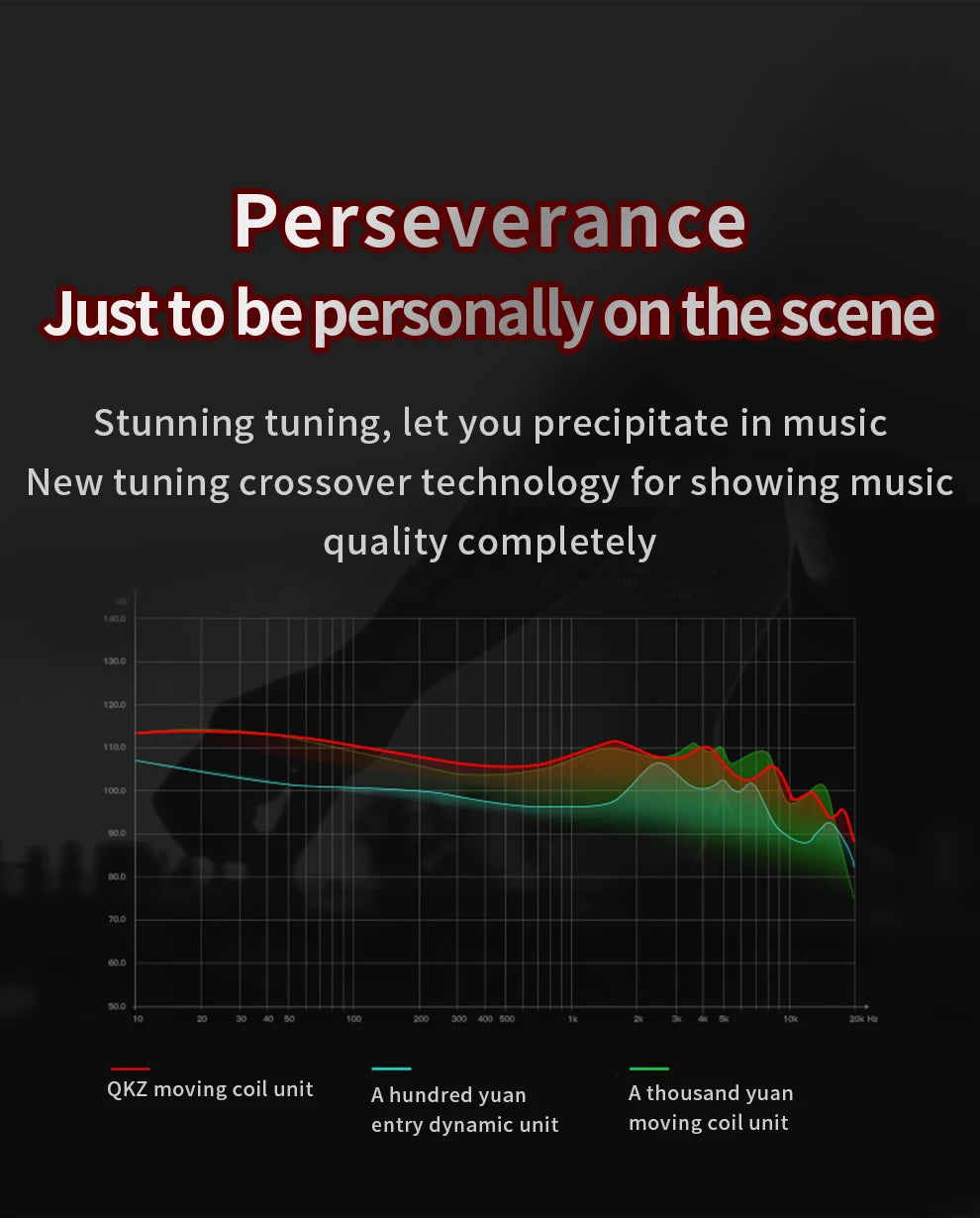 QKZ AK6 In-Ear HiFi Earphones with Mic & Subwoofer Bass