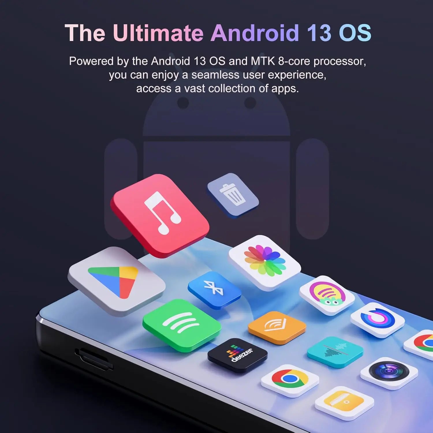 80GB MP3 Player with Bluetooth 5.0 & WiFi