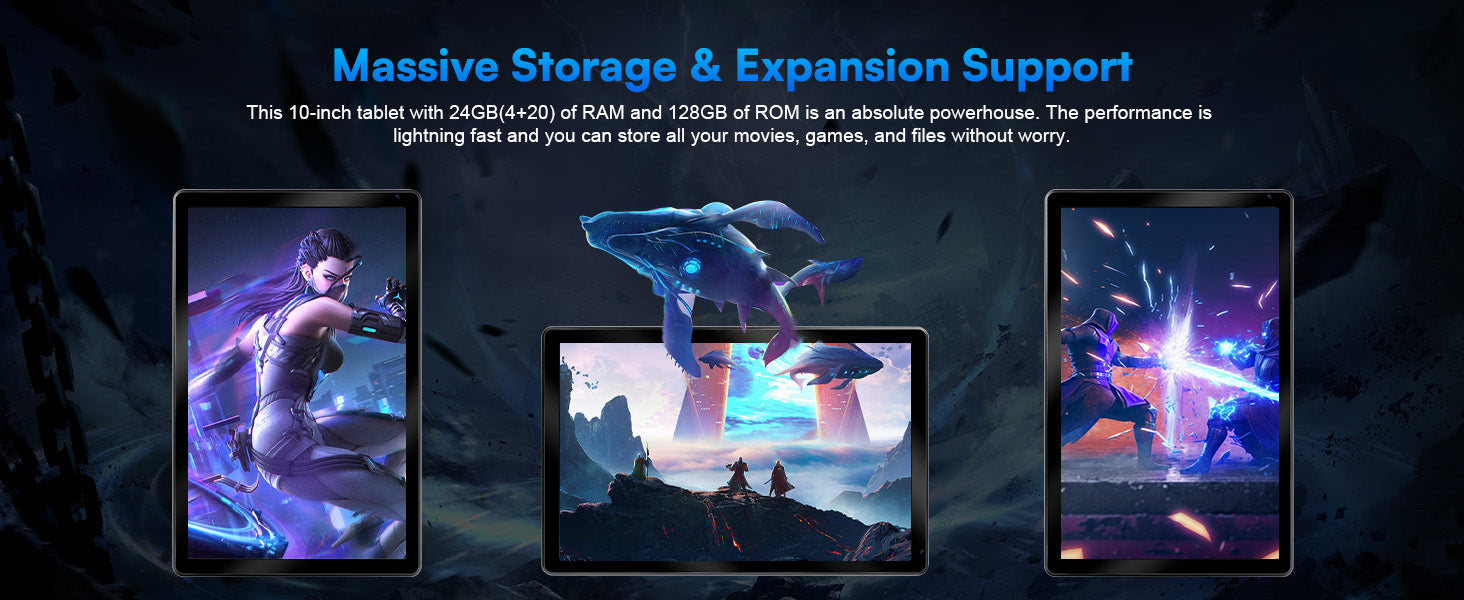 URAO C109L 10-Inch Android 15 Tablet – Powerful Performance with Keyboard & Mouse Set